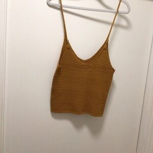 Womens Pink Lily Camel Sweater Tank